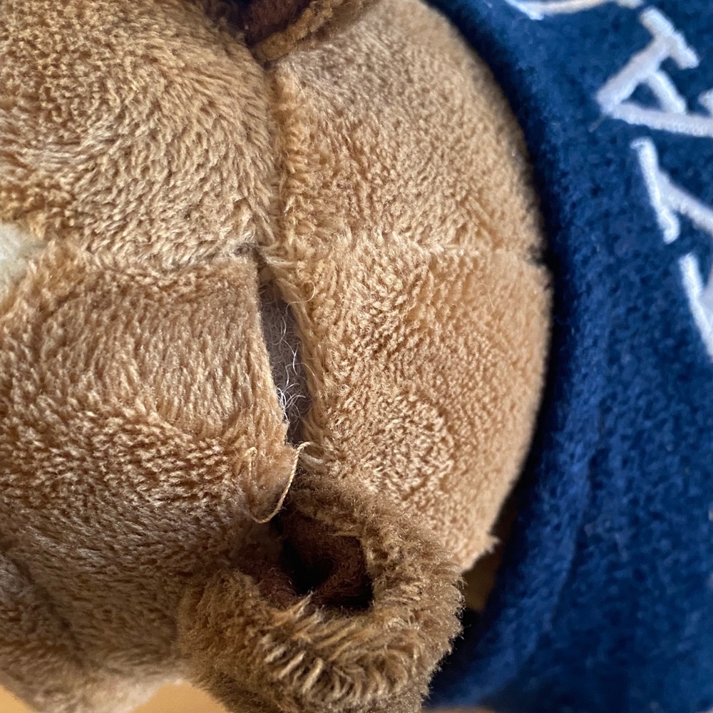 YALE Bulldog Plush Dog Toy - Brown and White - Picture 4 of 8